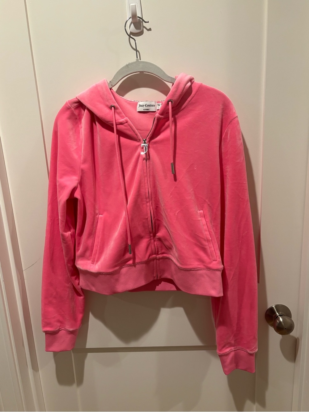 Juicy Couture  Pink Velour Zip Hoodie